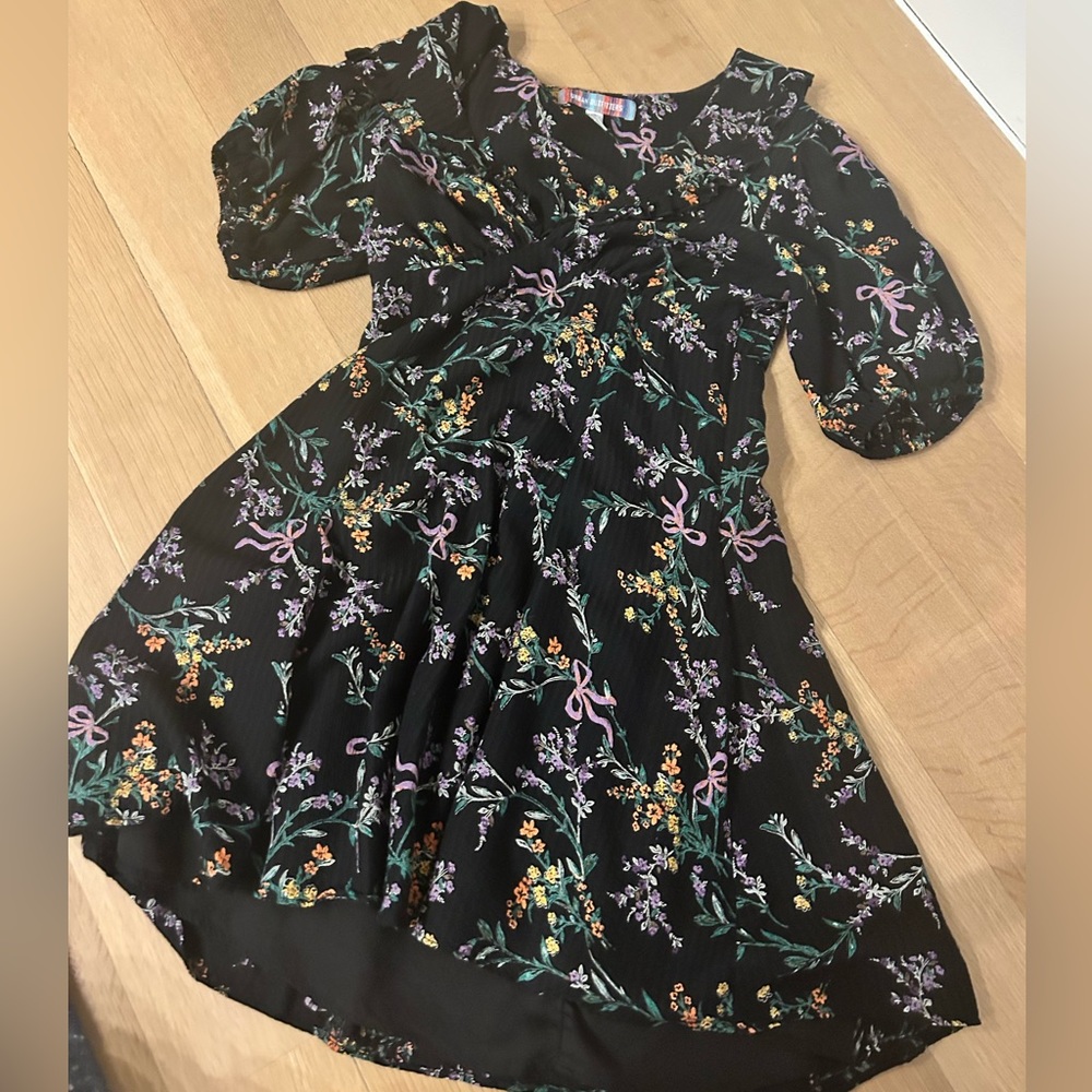 Black Flower Dress